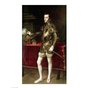 King Philip II   Poster by Titian (18x24)