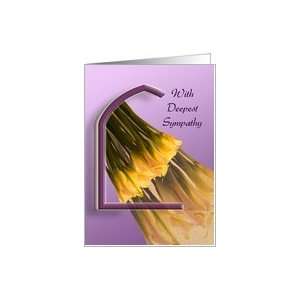  With Deepest Sympathy   Calla Lillies Card Health 