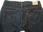Levis 504 Sz 13M Slouch Straight Black Stretch Cotton Denim Jeans 
