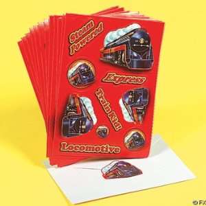  Classic Steam Train Stickers    12 Sheets Toys & Games