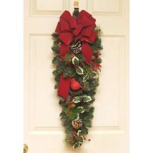  Christmas Wreath Cardinal Door Swag: Home & Kitchen
