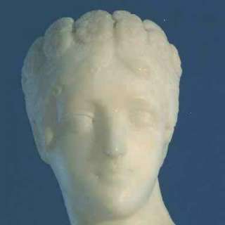 Alabaster Sculpture of Standing Classical Woman  