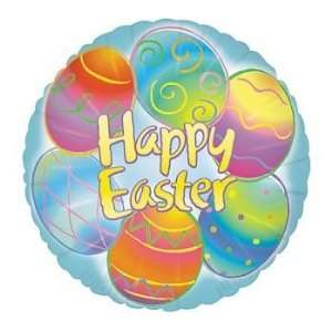  Decorated Easter Egg 18 Inch Foil Balloon: Toys & Games