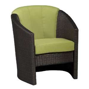   5803 80   Riviera Barrel Accent Chair (Green Apple) Furniture & Decor