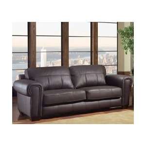  Soflex 2357 Dark Brown Padded Leather Sofa