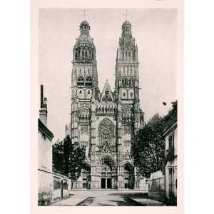  1906 Print Tours Cathedral Saint Gatien Roman Catholic 