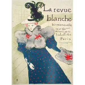  La Revue Blanche by Henri de Toulouse Lautrec, 11x15