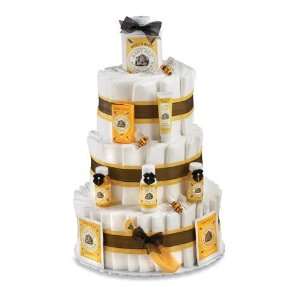    Peachtree Burts Bees Themed Cake BB3T Three Tier Diaper Cake Baby