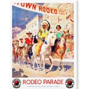  Wyoming Montana Rodeo Parade AZV00389 canvas painting 