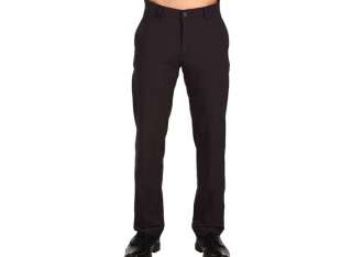 Dunning Golf Stretch Performance Flat Front Pants   Black 38 32  