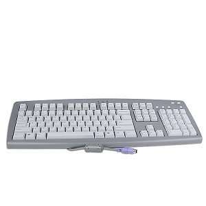  PS/2 104 Key MultiMedia Keyboard (Gray) Electronics