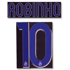  Robinho 10   06 07 Real Madrid Home Name and Number 