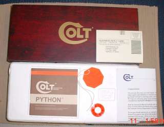 Colt Python Foam Insert Box 1970s to late 1980s  