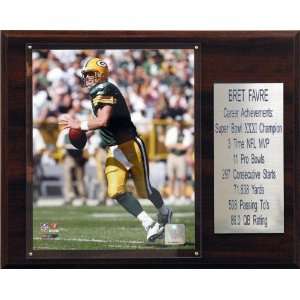  NFL Brett Favre Green Bay Packers Career Stat Plaque 