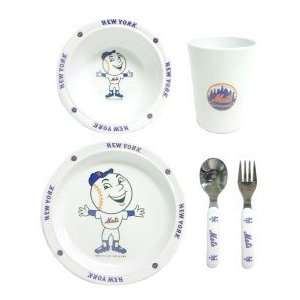   Mets MLB 5 Piece Children Place Setting/Dinner Set