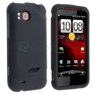   on Rubber Hard Case+2 Film+Car+Wall Charger+USB For HTC Rezound  