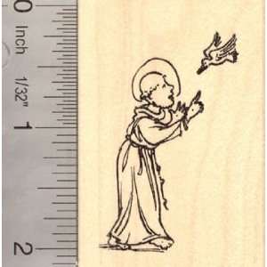 : Saint Francis of Assisi, Patron Saint of Animals Rubber Stamp: Arts 