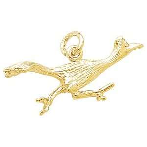  Rembrandt Charms Road Runner Charm, Gold Plated Silver 