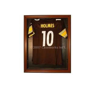  Cabinet Style Jersey Display Case   Brown: Sports 