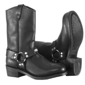  River Road Ranger Harness Motorcycle Boots Size 8 Black 