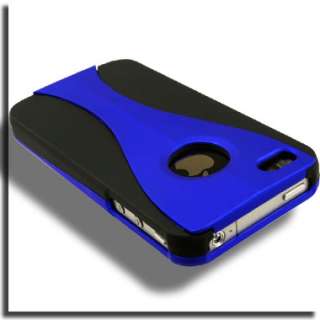 Case Apple iPhone 4S 4 S G B Cover Skin Holster Black Blue Pouch Snap 