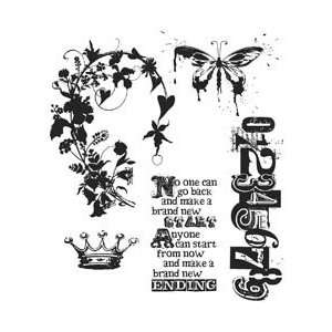 Tim Holtz Cling Rubber Stamp Set   Fairytale Frenzy Fairytale Frenzy