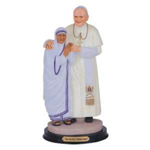  12 Inch Pope John Paul II With Mother Teresa Holy 