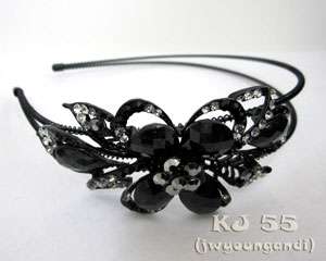 Rhinestone Headbands Butterfly Hair Bands Crystal Head Beads Color 