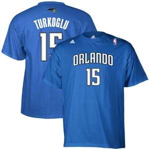  NBA adidas Orlando Magic #15 Hedo Turkoglu Royal Blue Net 