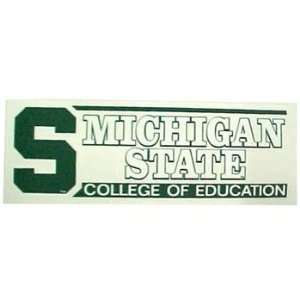 Michigan State Spartans Decal College Of Education:  Sports 