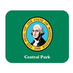   State Flag   Central Park, Washington (WA) Mouse Pad 