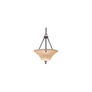 Moulan   3 Light   16   Pendant   W/ Champagne Linen Washed Glass