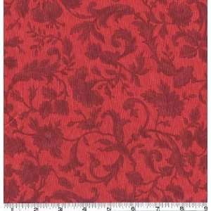  45 Wide Chateau Rococo Virginie Red Fabric By The Yard 