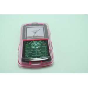  Motorola Slvr L7 Pink Crystal Case with Swivel Clip 