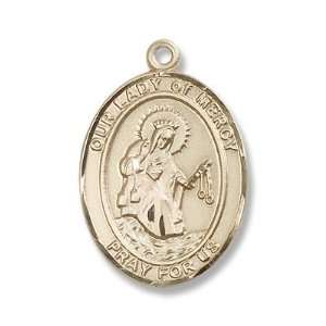    14kt Gold Our Lady of Mercy Medal St. Mary Mother of God: Jewelry