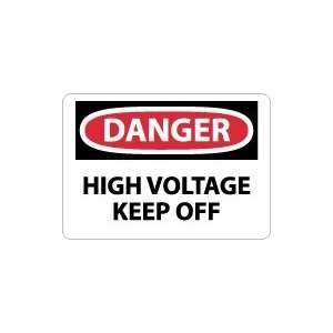    OSHA DANGER High Voltage Keep Off Safety Sign: Home Improvement