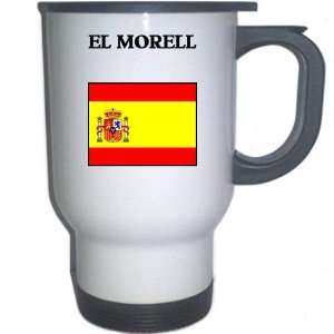  Spain (Espana)   EL MORELL White Stainless Steel Mug 