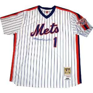  Mookie Wilson M&N 1986 Home Jersey Signed on Front: Sports 