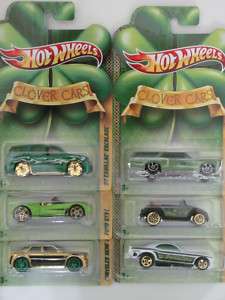 HOT WHEELS 2011 CLOVER CARS COMPLETE SET OF 6  