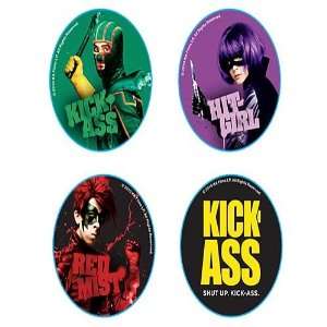   Toyz Pin Set KickAss, Hit Girl, Red Mist & KickAss Logo Toys & Games