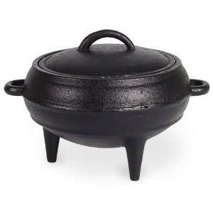   Africa Potjie Cast Iron Sauce Pot with Lid 18 Oz.: Kitchen & Dining