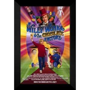  Willy Wonka Chocolate Factory 27x40 FRAMED Movie Poster 