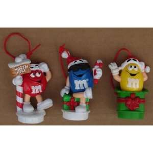  M & M Set Of (3) Christmas Candy Toppers 