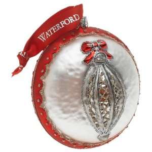   Waterford Holiday Heirlooms 4   inch Triumph Laurel Medallion Home