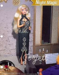 Night Magic, Annies pc patterns fit Barbie dolls  