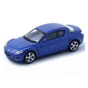  164 Scale Mazda RX 8 Blue Diecast Car Model Toys & Games