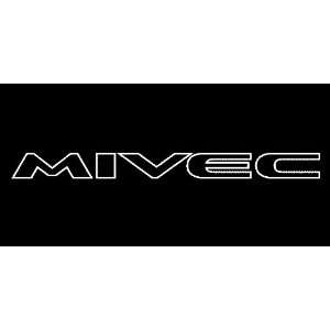  Mitsubishi Mivec Outline Windshield Vinyl Banner Decal 