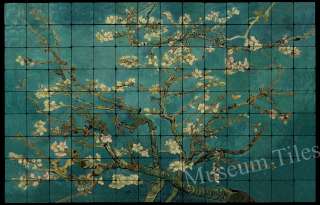 56x36 Van Gogh Almond Blossom Fine Art Tile Mural  