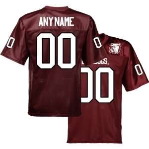   : Mississippi State Bulldogs Personalized Football Jersey   Maroon