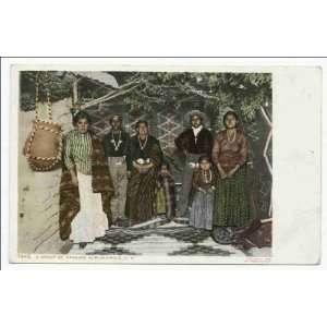  Reprint A Group of Navahos, Albuquerque, N. M 1903 1904 